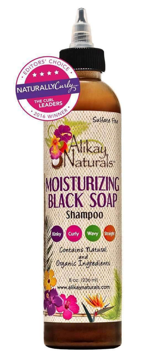 Alikay Naturals Moisturizing Black Soap Shampoo 8oz - Beautiful Black Hair