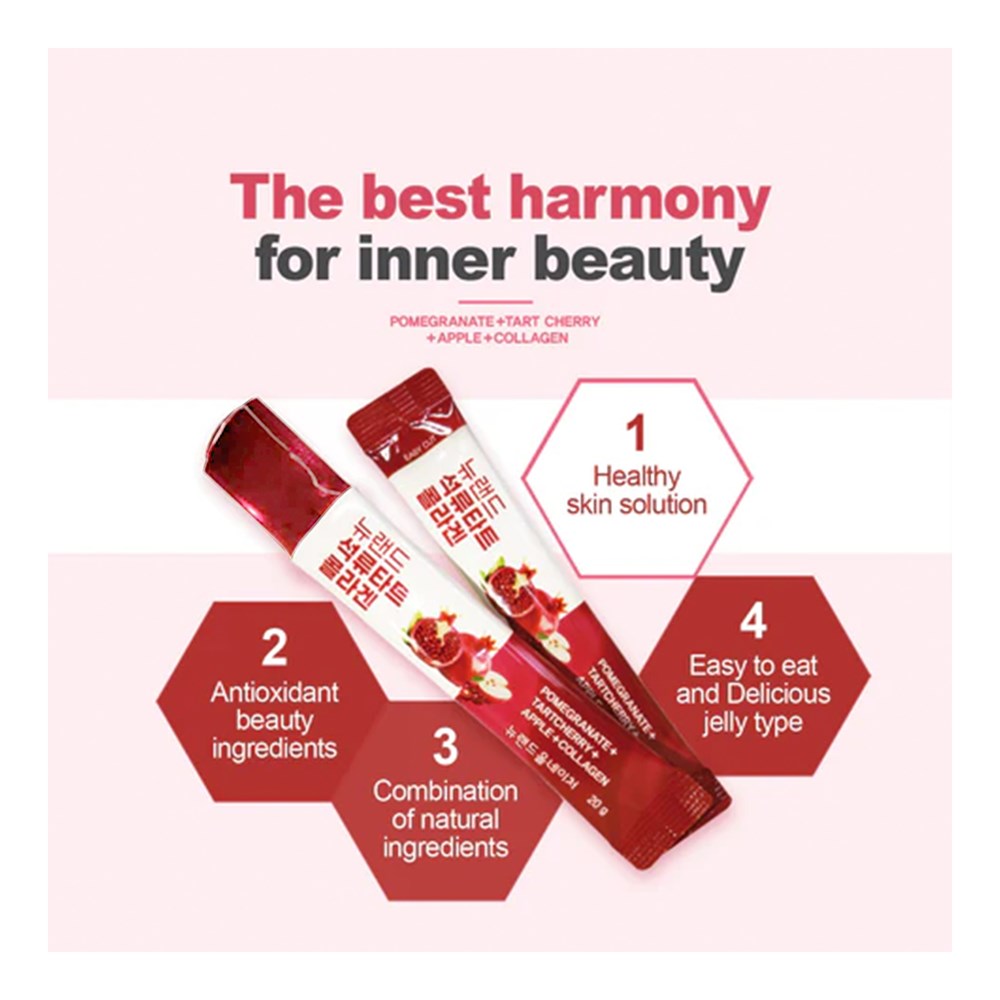 NewLand Pomegranate + Tartcherry Collagen Jelly
