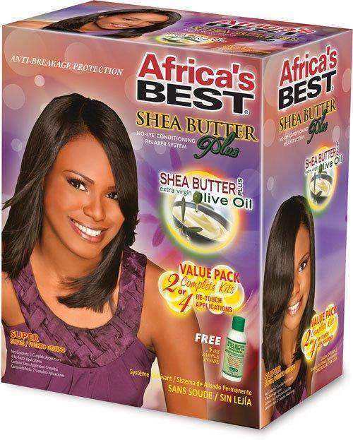 Africa's Best Shea Butter Plus Relaxer Value Pack Super - Beautiful Black Hair