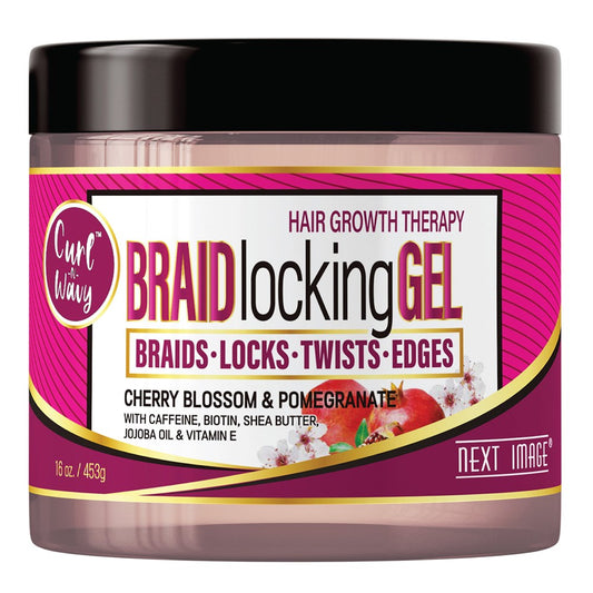 Next Image Braid Locking Gel -  Cherry Blossom & Pomegranate 16oz