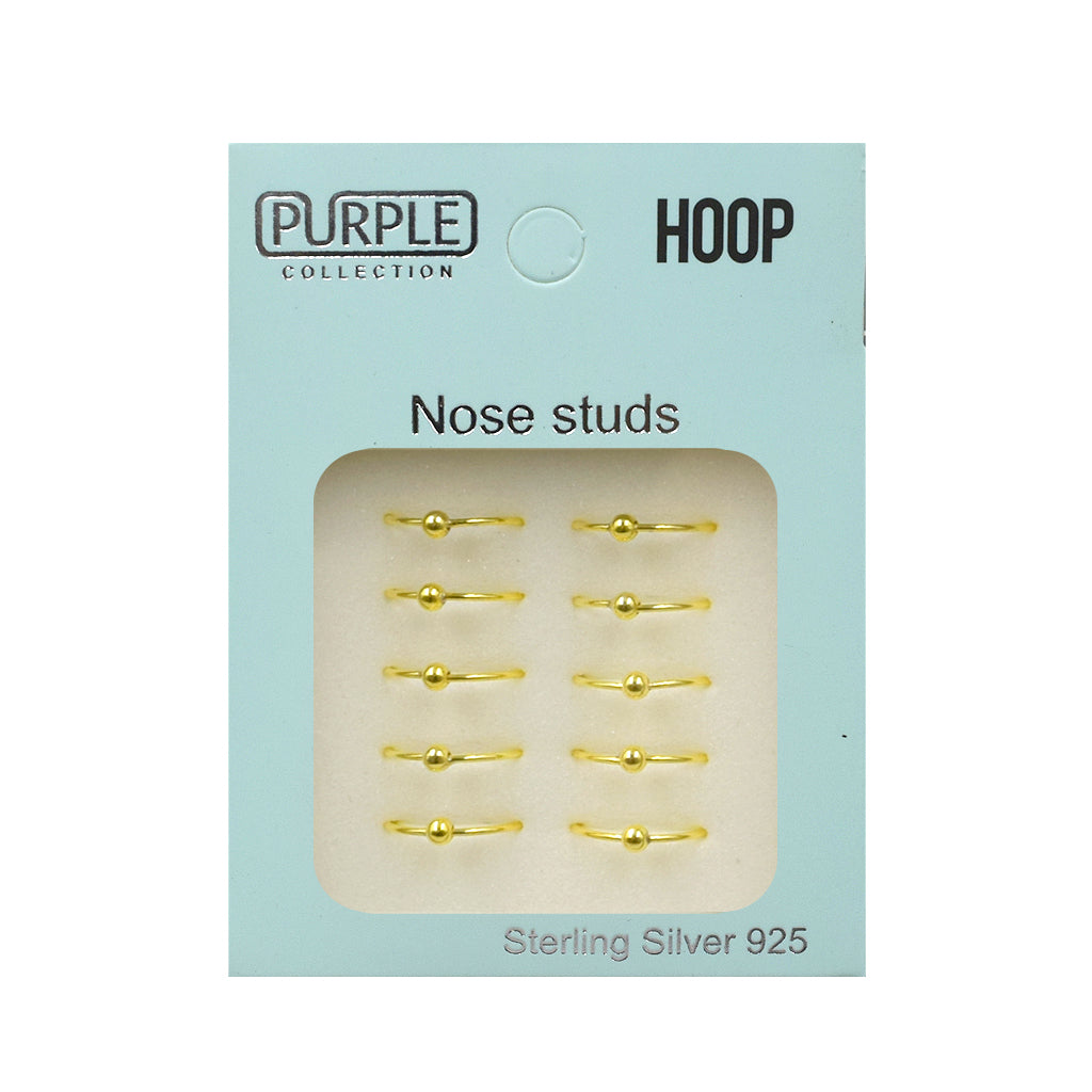 Purple Collection Hoop Nose Ring Studs NRI3003