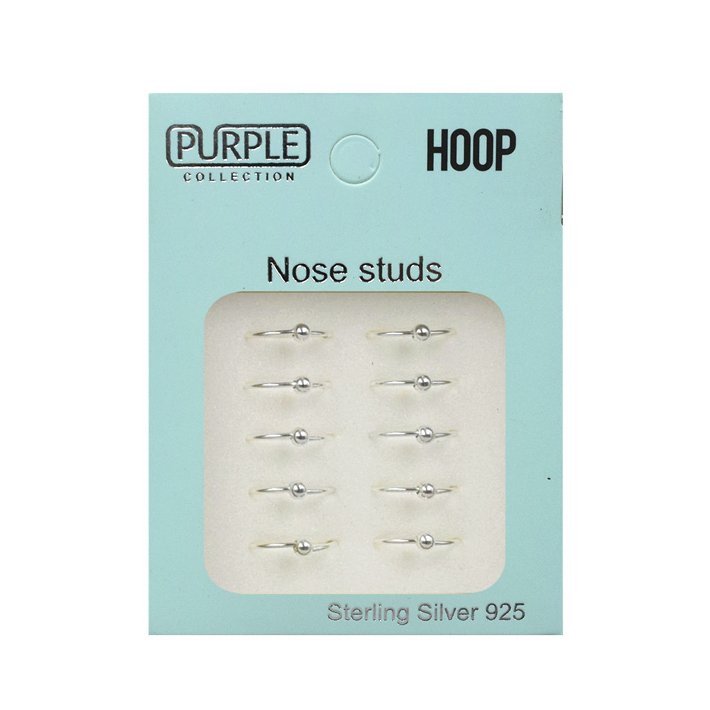 Purple Collection Hoop Nose Ring Studs NRI3004