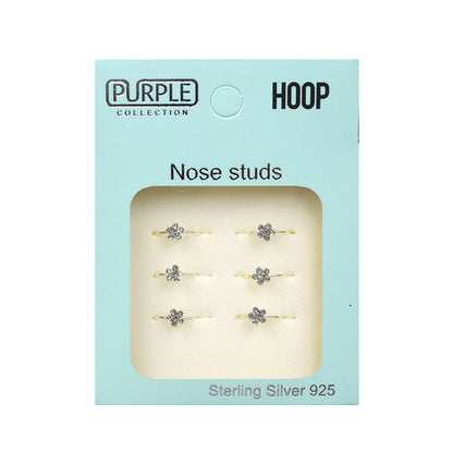 Purple Collection Hoop Nose Ring Studs NRI3006
