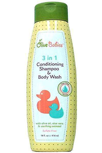 Olive Babies 3 In 1 Conditioning Shampoo & Body Wash - Beautiful Black Hair