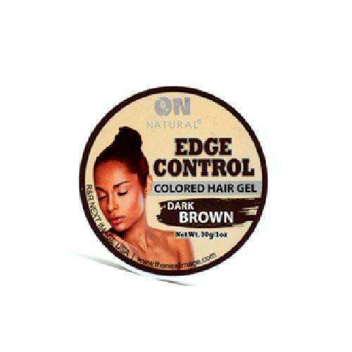 ON Natural Edge Control Colored Hair Gel - Dark Brown - Beautiful Black Hair