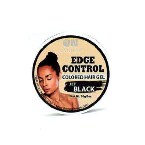 ON Natural Edge Control Colored Hair Gel - Jet Black - Beautiful Black Hair