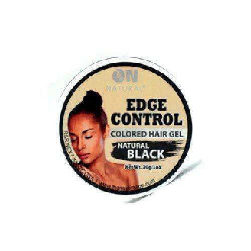 ON Natural Edge Control Colored Hair Gel - Natural Black - Beautiful Black Hair