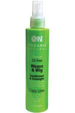 ON Natural Weave & Wig Conditioner & Detangler 8oz - Coco Lime - Beautiful Black Hair