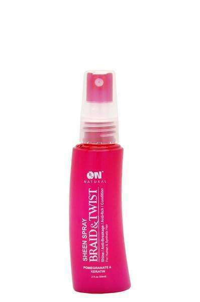 ON Natural Braid &Twist Sheen Spray - Pomegranate & Keratin - Beautiful Black Hair