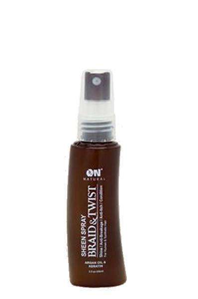 ON Natural Braid &Twist Sheen Spray - Argan & Keratin - Beautiful Black Hair