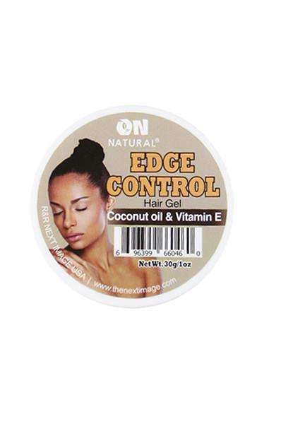 ON Natural Edge Control Hair Gel - Coconut Oil & Vitamin E - Beautiful Black Hair