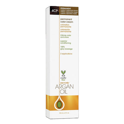One 'n Only Argan Oil Permanent Hair Color - 4CP Medium Cappuccino Brown