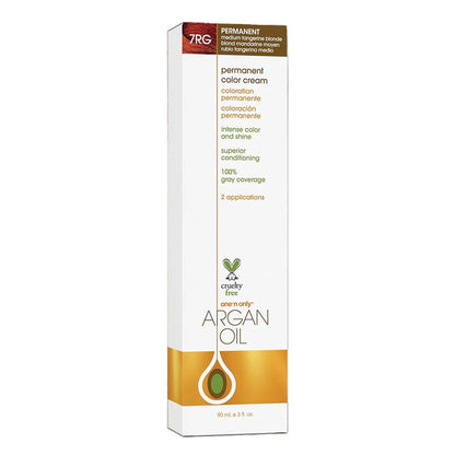 One 'n Only Argan Oil Permanent Hair Color - 7RG Medium Tangerine Blonde
