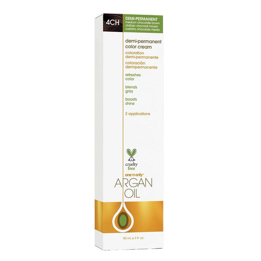 One 'n Only Argan Oil Demi-Permanent Hair Color - 4CH Medium Chocolate Brown
