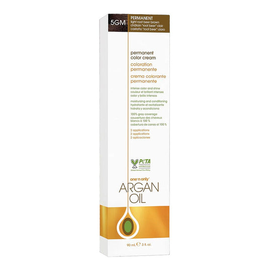 One 'n Only Argan Oil Permanent Hair Color - 5GM Light Root Beer Brown