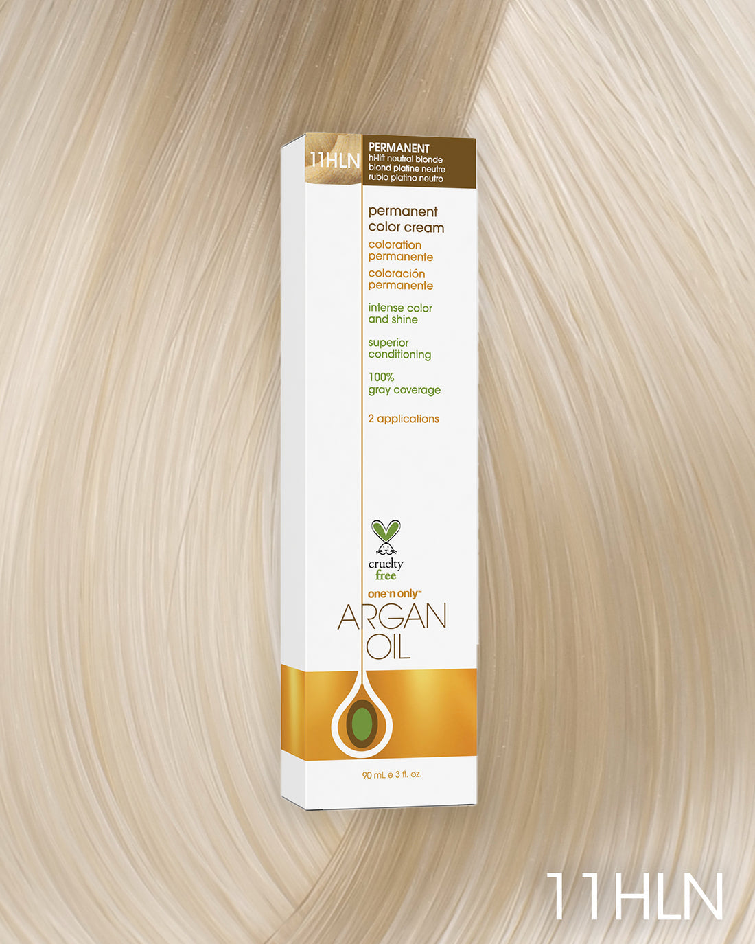 One 'n Only Argan Oil Permanent Hair Color - 11HLN Hi-Lift Neutral Blonde