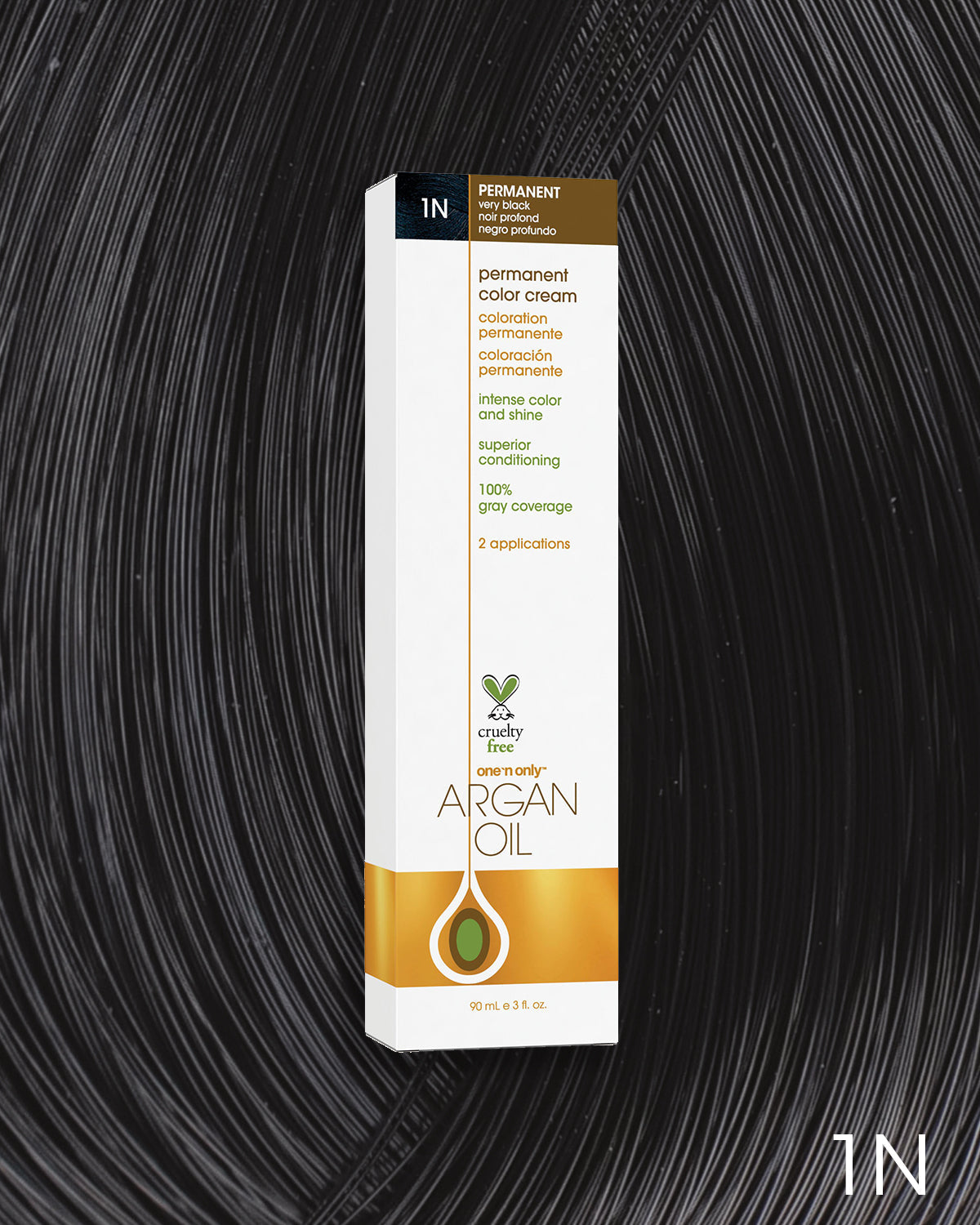 One 'n Only Argan Oil Permanent Hair Color - 1N Very Black