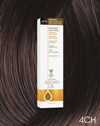 One 'n Only Argan Oil Permanent Hair Color - 4CH Medium Chocolate Brown