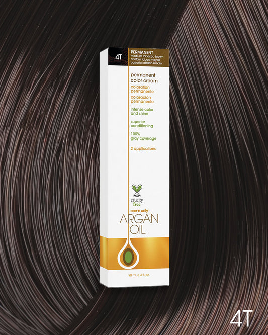 One 'n Only Argan Oil Permanent Hair Color - 4T Medium Tobacco Brown