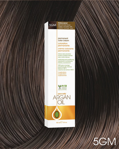 One 'n Only Argan Oil Permanent Hair Color - 5GM Light Root Beer Brown