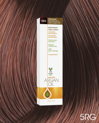 One 'n Only Argan Oil Permanent Hair Color - 5RG Light Tangerine Brown
