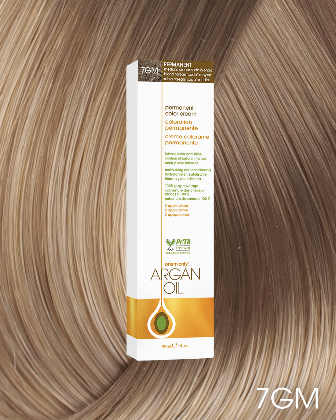 One 'n Only Argan Oil Permanent Hair Color - 7GM Medium Cream Soda Blonde