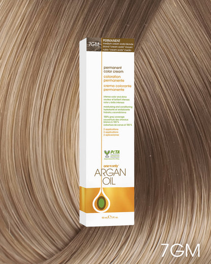 One 'n Only Argan Oil Permanent Hair Color - 7GM Medium Cream Soda Blonde