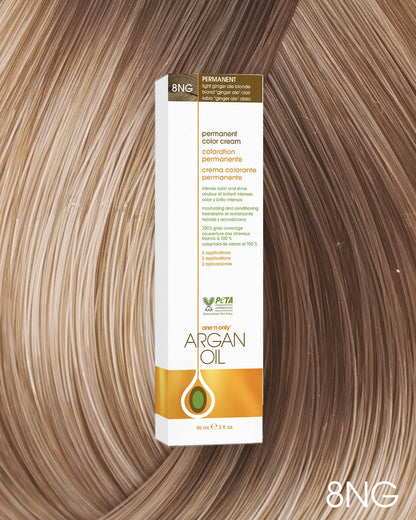 One 'n Only Argan Oil Permanent Hair Color - 8NG Light Ginger Ale Blonde