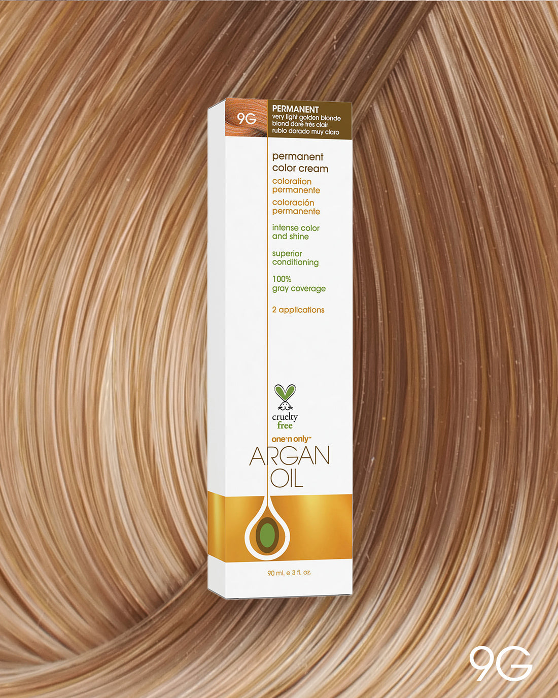 One 'n Only Argan Oil Permanent Hair Color - 9G Very Light Golden Blonde