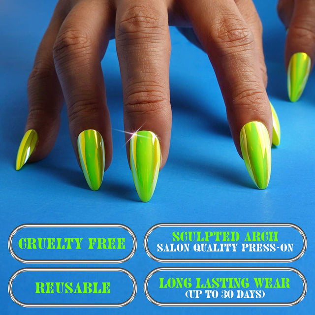 EBIN Press-On Nails Out Of This World - Shooting Star #N3DO001 Long