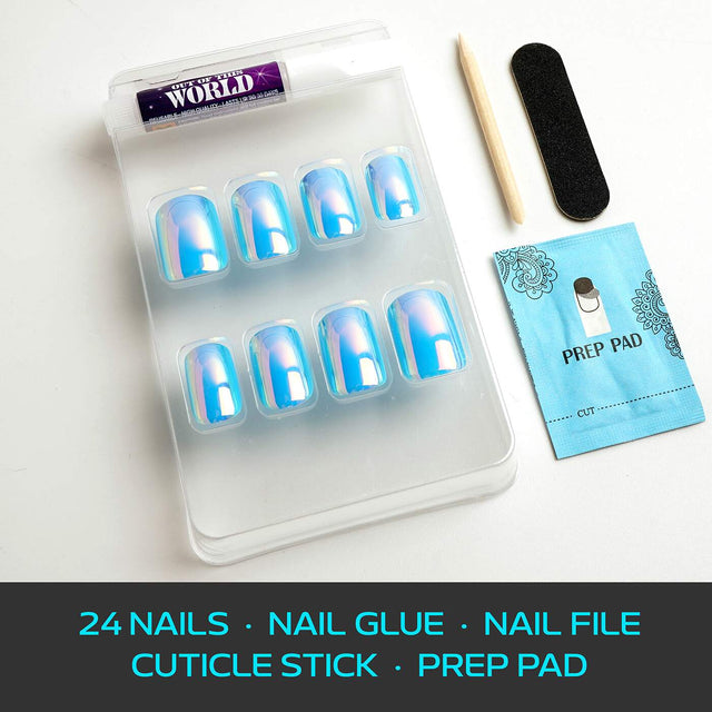 EBIN Press-On Nails Out Of This World - Neptune #N3DO005 Medium