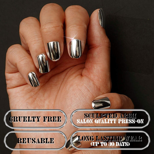 EBIN Press-On Nails Out Of This World - Moon #N3DO006 Short