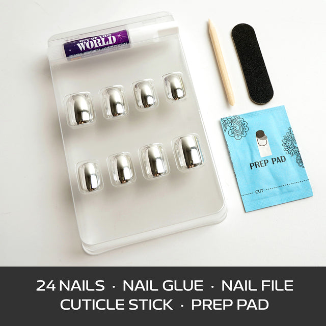 EBIN Press-On Nails Out Of This World - Moon #N3DO006 Short
