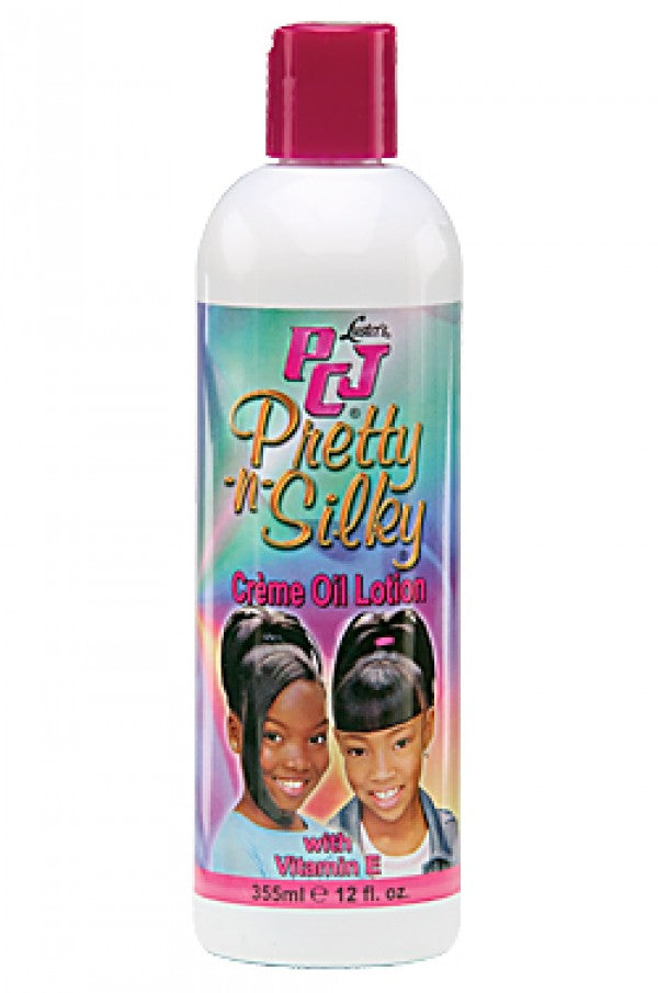 PCJ - Pretty-N-Silky Creme Oil Lotion - Beautiful Black Hair