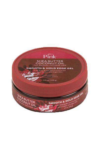 Pink Shea Butter Coconut Oil Smooth & Hold Edge Gel - Beautiful Black Hair