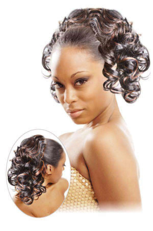 Magic Gold Drawstring Ponytail Lotus - Beautiful Black Hair