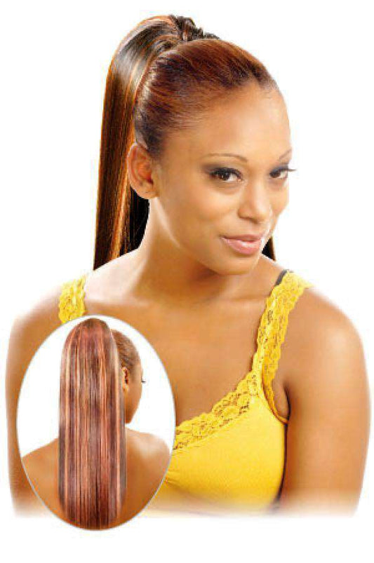 Magic Gold Drawstring Ponytail Petunia - Beautiful Black Hair