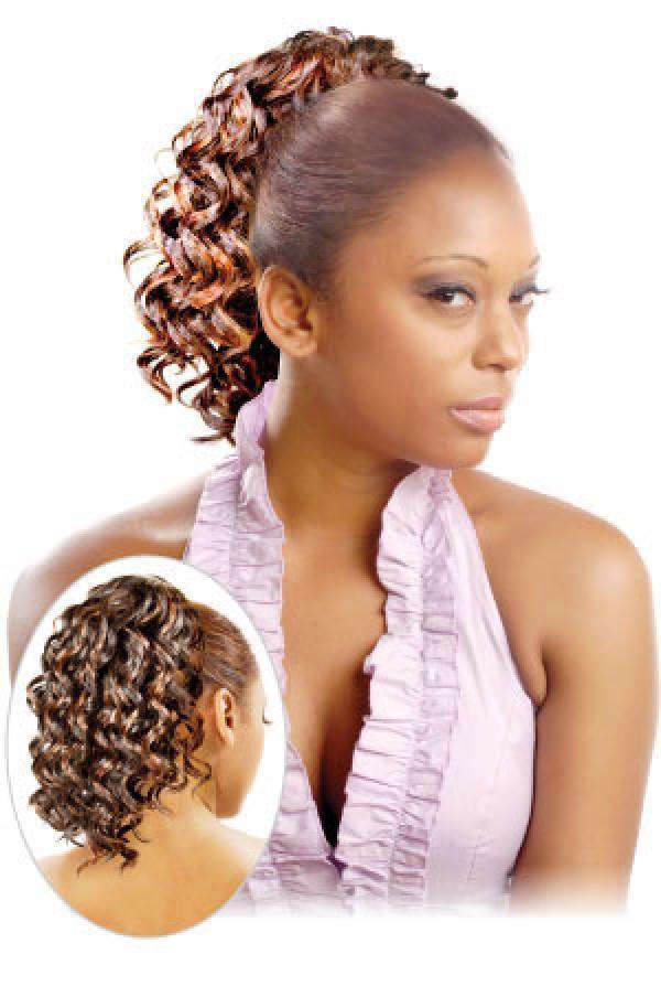 Magic Gold Drawstring Ponytail Salvia - Beautiful Black Hair