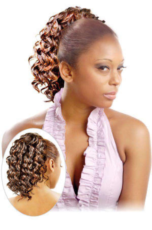 Magic Gold Drawstring Ponytail Salvia - Beautiful Black Hair