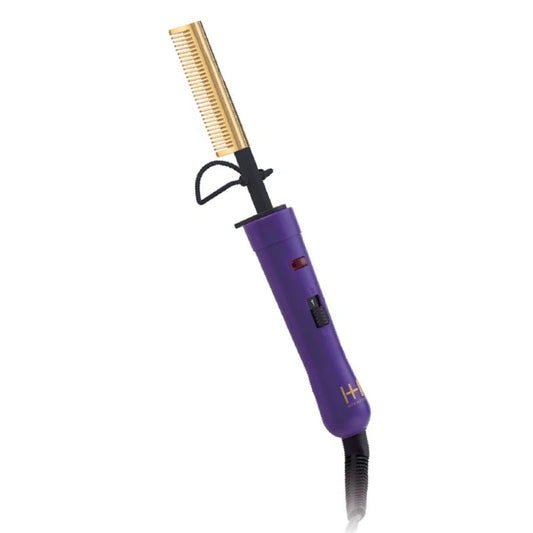 Hot & Hotter Ceramic Electrical Pressing Comb - Medium Teeth Small Temple #5964