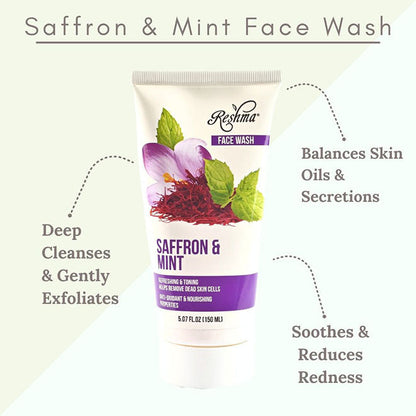 Reshma Face Wash - Saffron & Mint