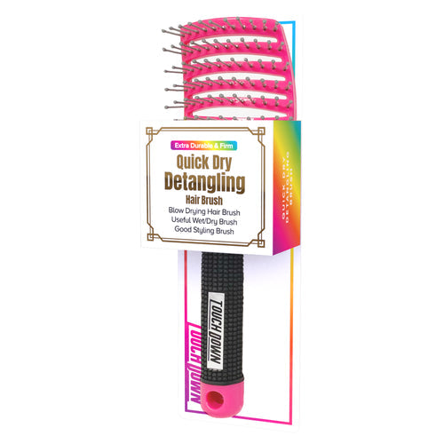 Touch Down Quick Dry Detangling Brush - Pink