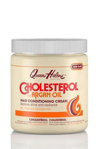 Queen Helene Cholesterol Hair Conditioning Cream w/ Argan Oil - Beautiful Black Hair