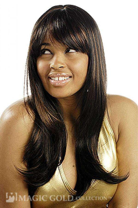 Magic Gold Synthetic "Quick Do Weave" Wig #19 - Beautiful Black Hair
