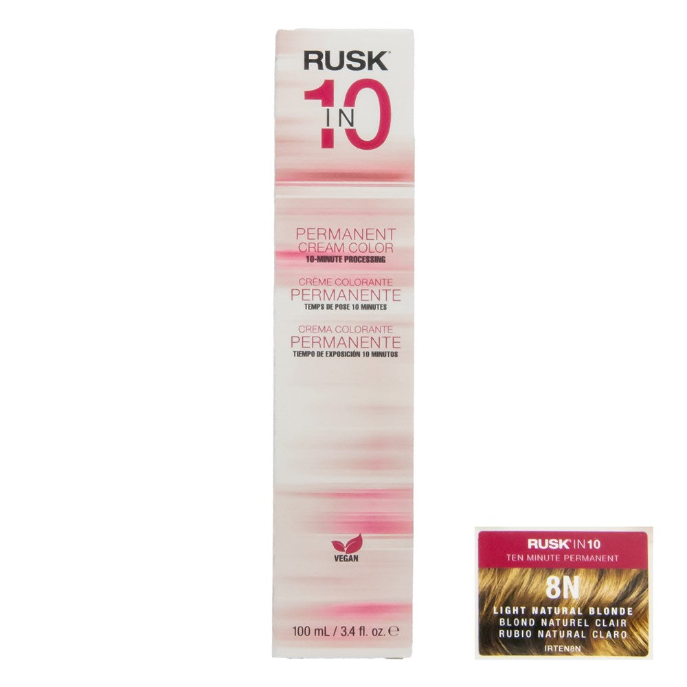 RUSK In 10 Permanent Cream Hair Color - 8N Light Natural Blonde