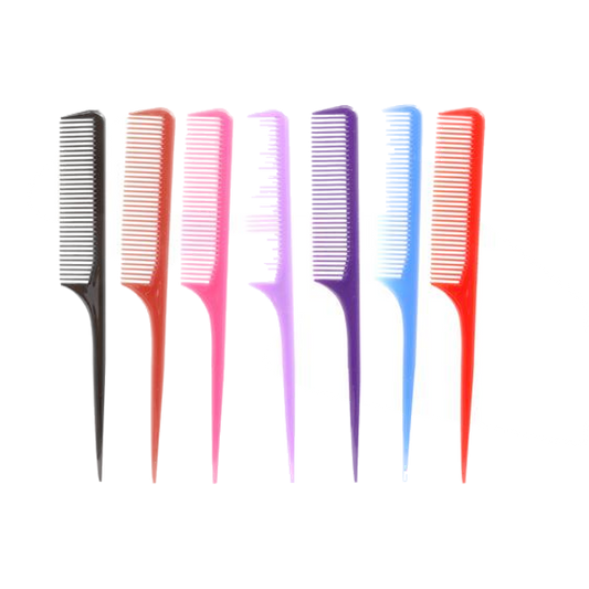 Magic Collection Rat Tail Comb 12pk #2405 - Beautiful Black Hair