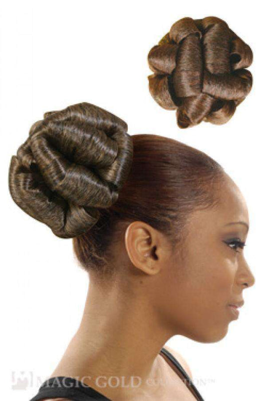 Magic Gold Drawstring Bun Ribbon - Beautiful Black Hair