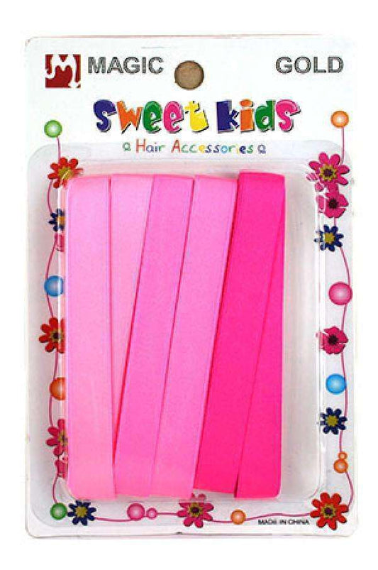 Magic Gold Hair Ribbons -#5063PKM Pink Mix - Beautiful Black Hair
