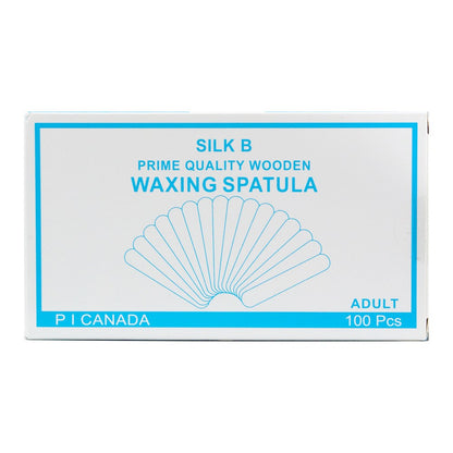 Silk B Professional Prime Quality Wooden Waxing Spatulas 100pk Large