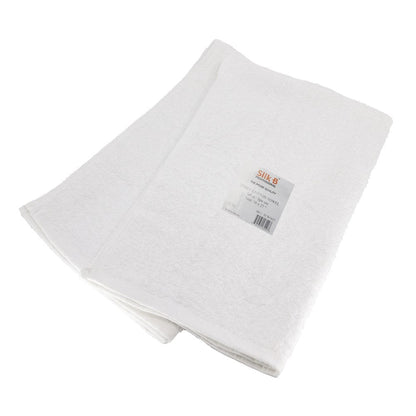 Silk B Professional Terry Cotton Towel - White